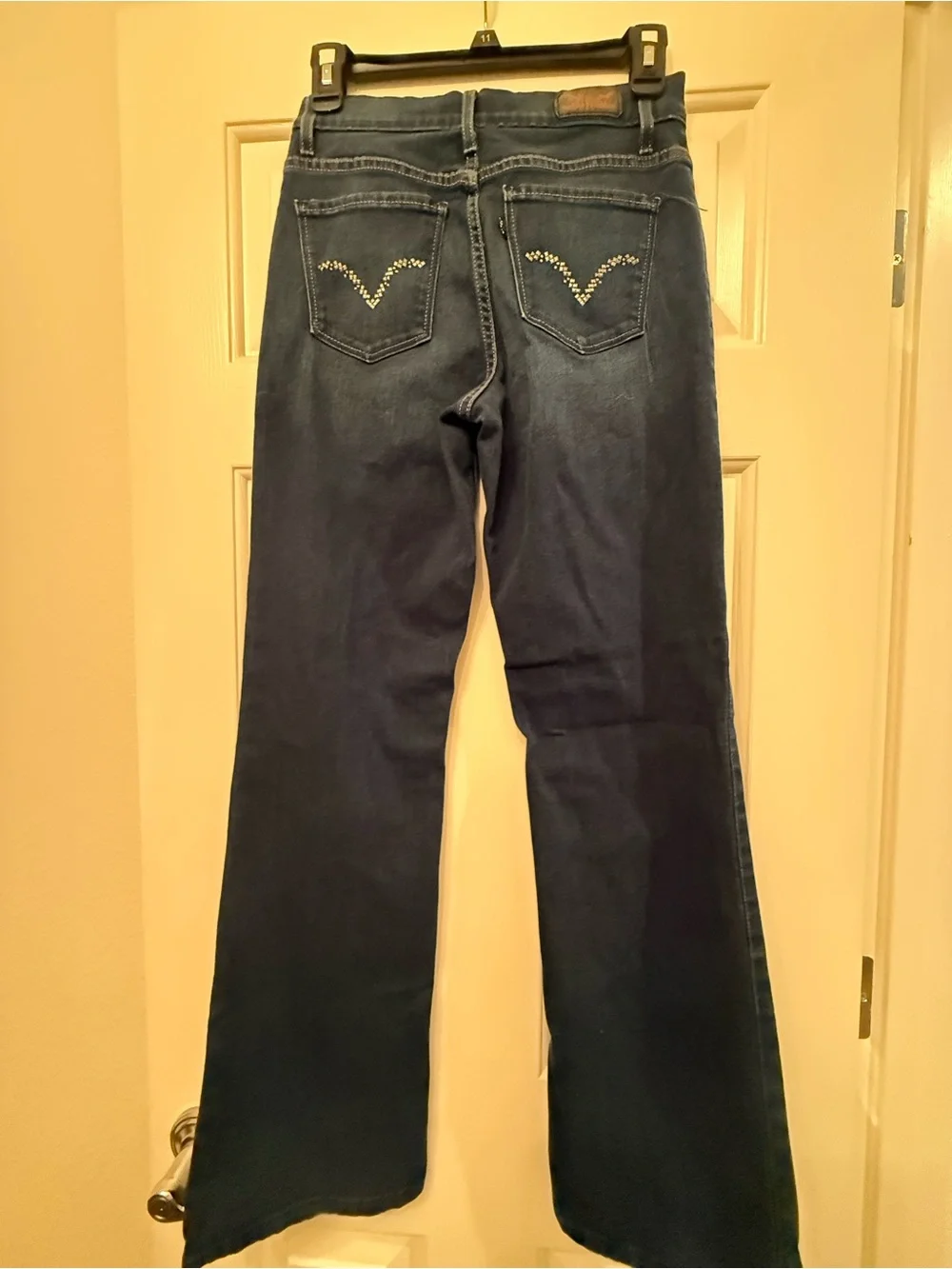 Levi's Perfectly Slimming 512 Bootcut Jeans Size 2M Dark Wash Denim Pants Womens